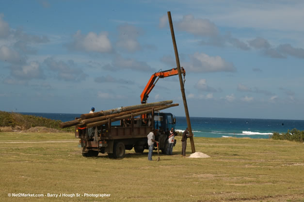 The Aqueduct Venue Under Construction - Thursday, January 18th - 10th Anniversary - Air Jamaica Jazz & Blues Festival 2007 - The Art of Music - Tuesday, January 23 - Saturday, January 27, 2007, The Aqueduct on Rose Hall, Montego Bay, Jamaica - Negril Travel Guide, Negril Jamaica WI - http://www.negriltravelguide.com - info@negriltravelguide.com...!